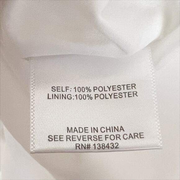 NWT ModCloth Ruffle Trim Long Sleeve Mini Dress in White Size 8 - Picture 6 of 8